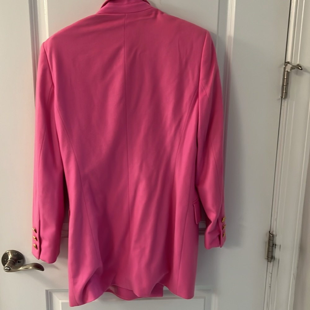 Pink Escada blazer with gold buttons double breasted - Picture 7 of 8